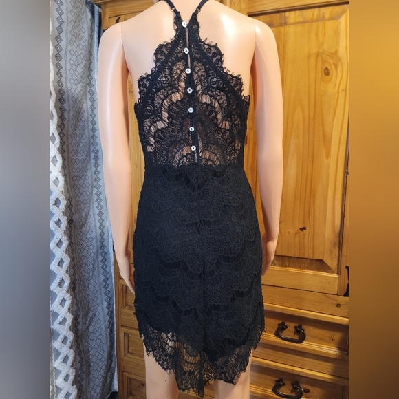 INTIMATELY FREE PEOPLE Elegant‎ Black Lace Dress - Picture 6 of 8